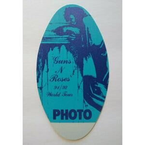 Guns N Roses Use Your Illusion Backstage Pass Original 1992 Hard Rock Music Blue